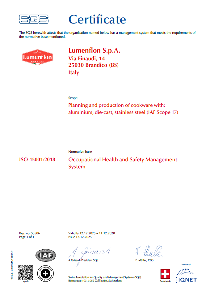 Certificazione ISO 45001